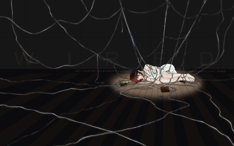 Red-haired Girl Bound by Wires