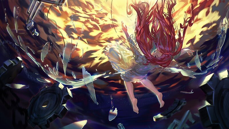 Red-haired Girl Falling