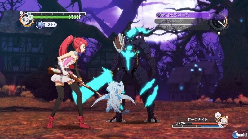 Red-haired Girl Fighting Monster