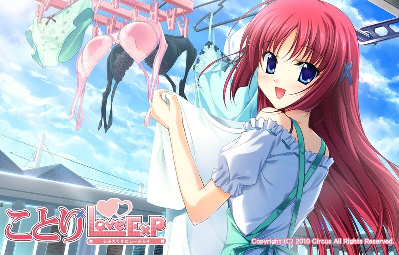 Red-haired Girl Hanging Laundry