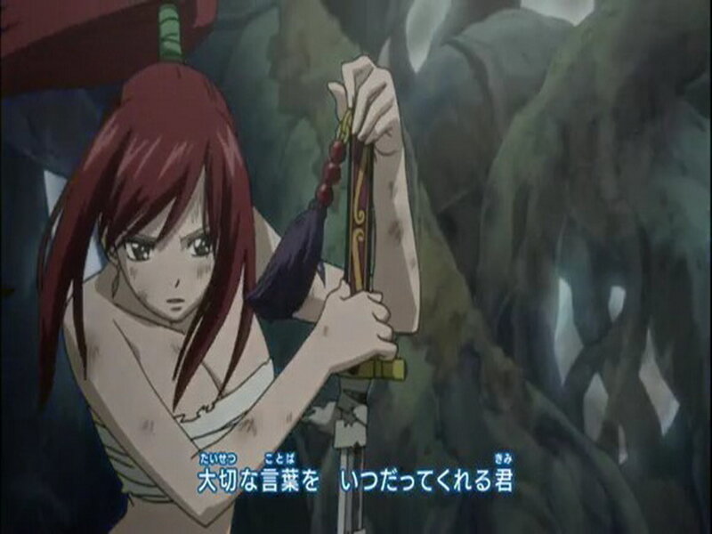 Red-haired Girl Holding Sword