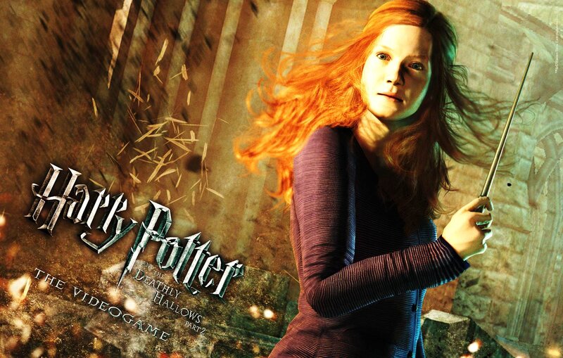 Red-haired Girl Holding Wand