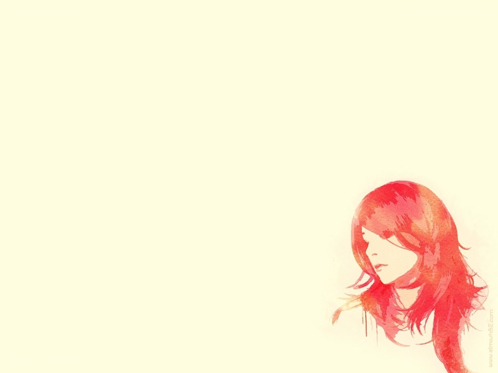 red-haired girl illustration