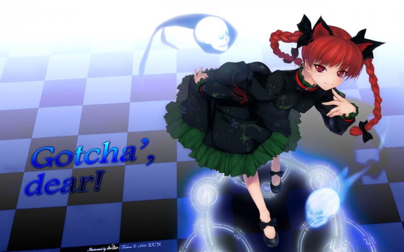 Red-haired Girl in Black Dress — Dramatic, Digital Art
