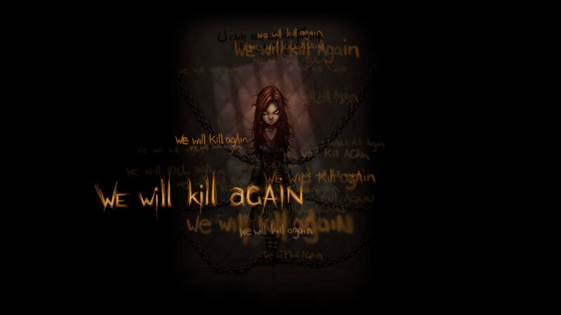 Red-haired Girl in Chains — Black