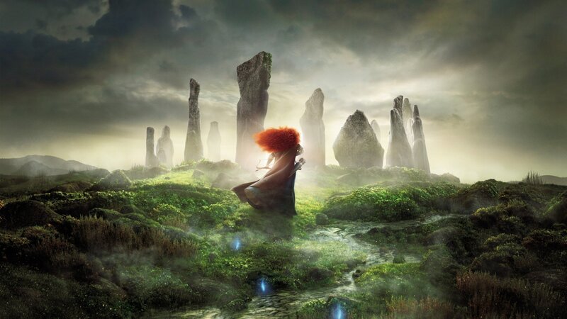 Red-haired Girl in Cloak — Green, Dramatic