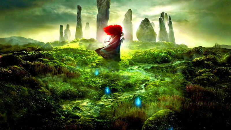 Red-haired Girl in Cloak — Green