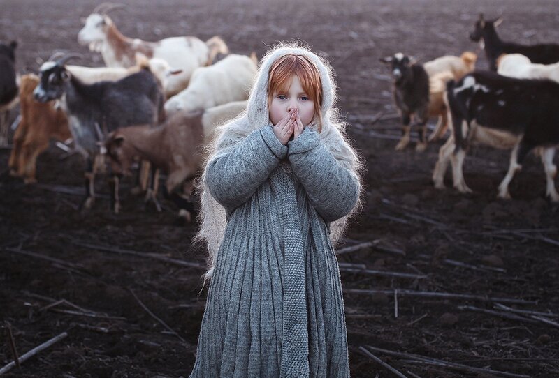 Red-haired Girl in Coat