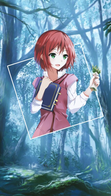 Red-haired Girl in Forest — Blue