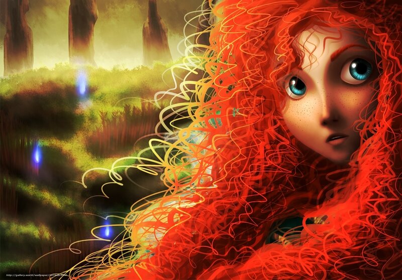 Red-haired Girl in Forest — Red, Mysterious