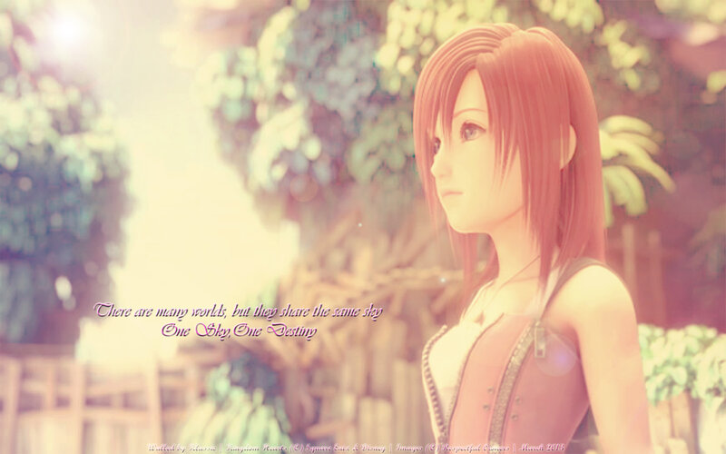 Red-haired Girl in Garden — Pink