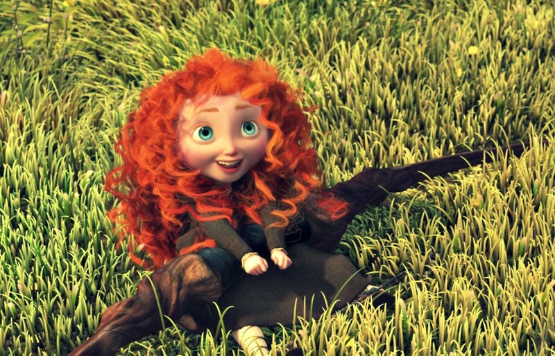 Red-haired Girl in Grass — Red