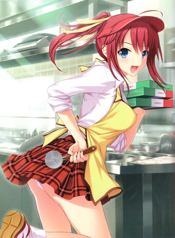 Red-haired Girl in Kitchen