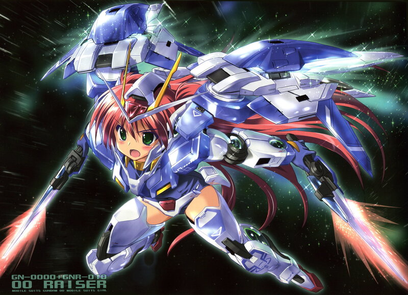 Red-haired Girl in Mech Suit — Blue