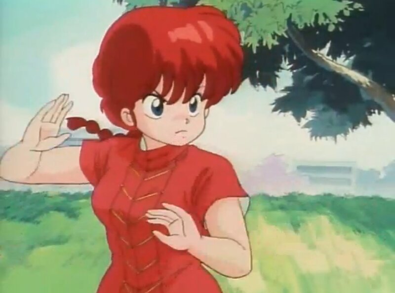 Red-haired Girl in Red Dress — Calm