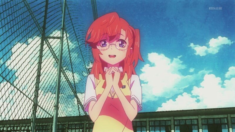 red-haired girl in school uniform