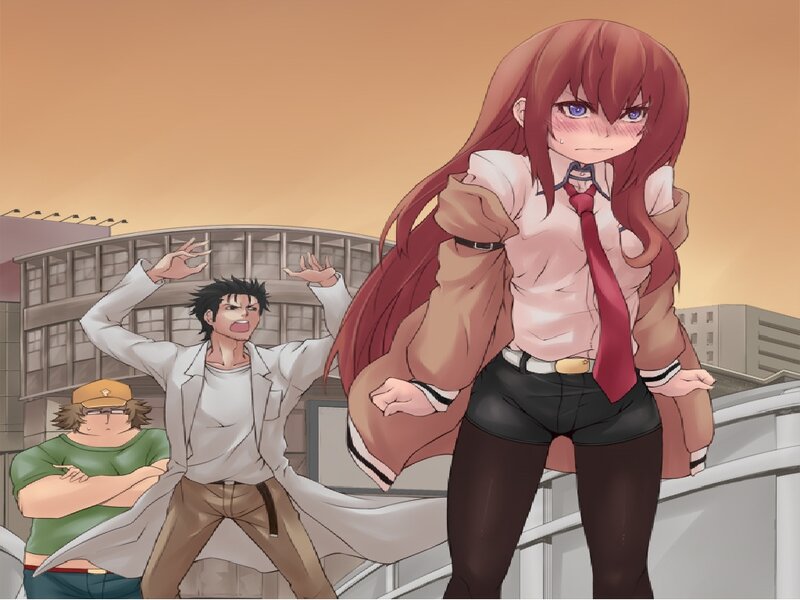 Red-haired Girl in School Uniform — Brown