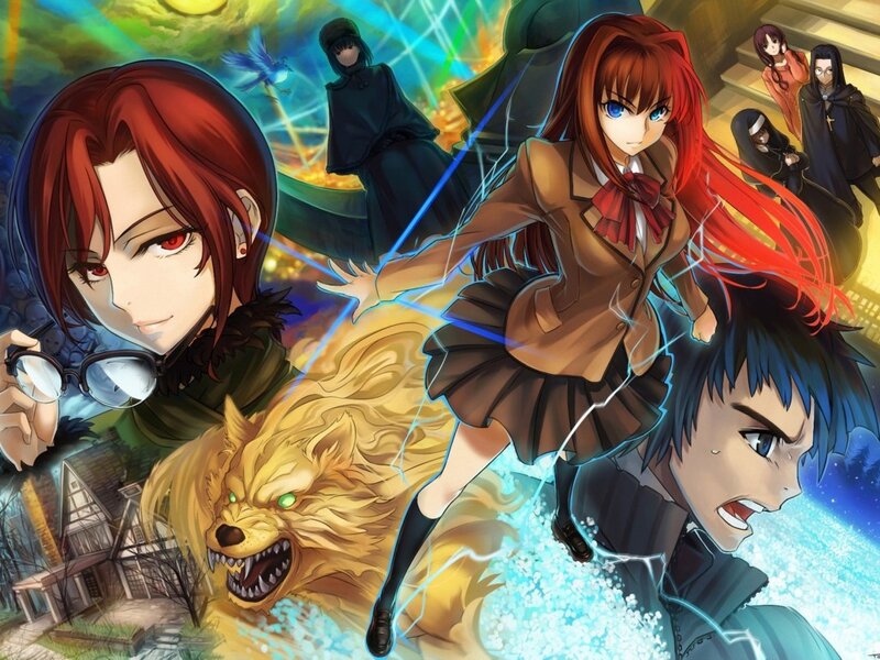 Red-haired Girl in School Uniform — Red, Dramatic, Intense