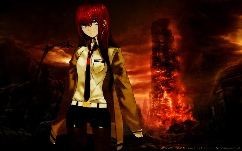 Red-haired Girl in School Uniform — Red, Dramatic