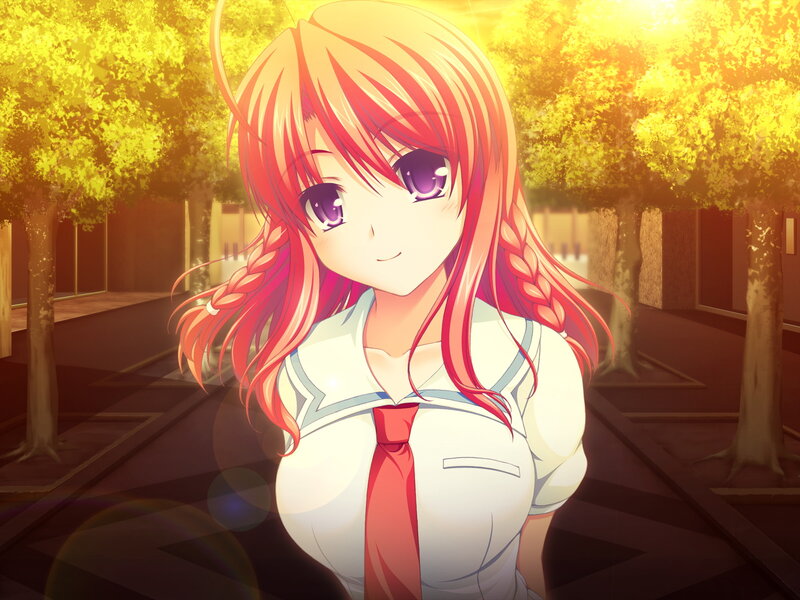 Red-haired Girl in Uniform — Yellow