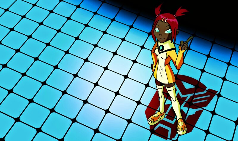 Red-haired Girl in Yellow Suit