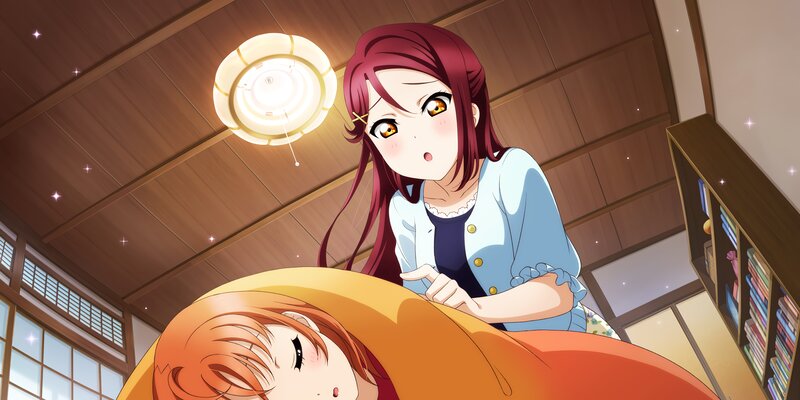 Red-haired Girl Leaning Over