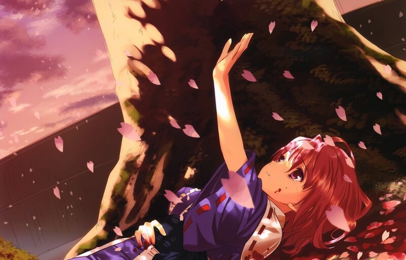 Red-haired Girl Lying Down — Pink, Dramatic