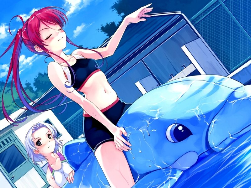 Red-haired Girl on Dolphin