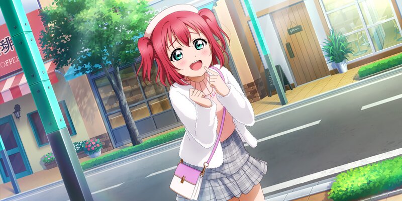 Red-haired Girl on Street