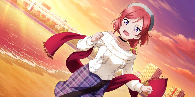 Red-haired Girl Running — Orange