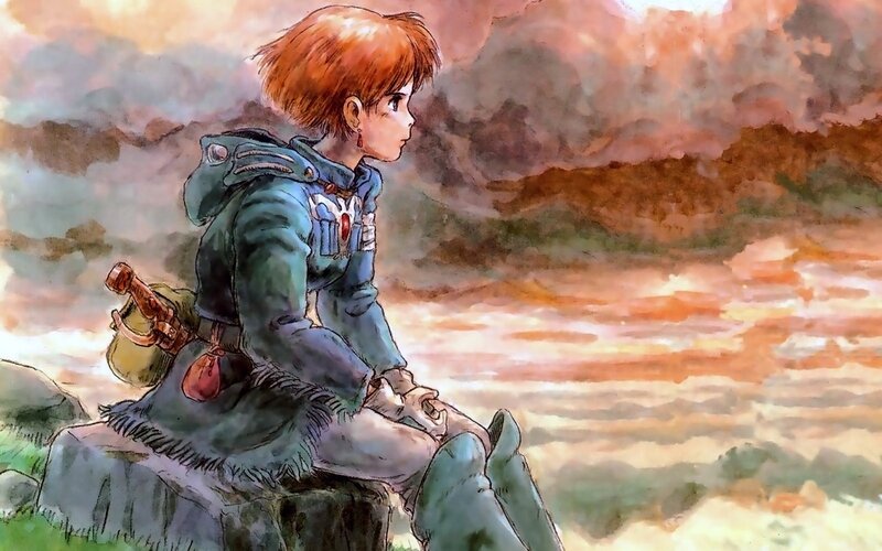 Red-haired Girl Sitting — Orange, Dramatic