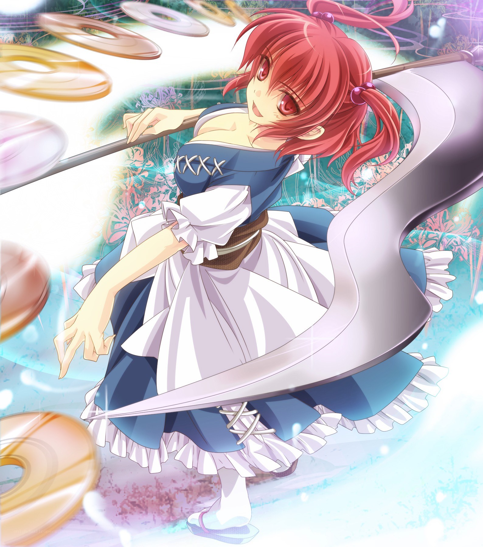 Red-haired girl with a large sword