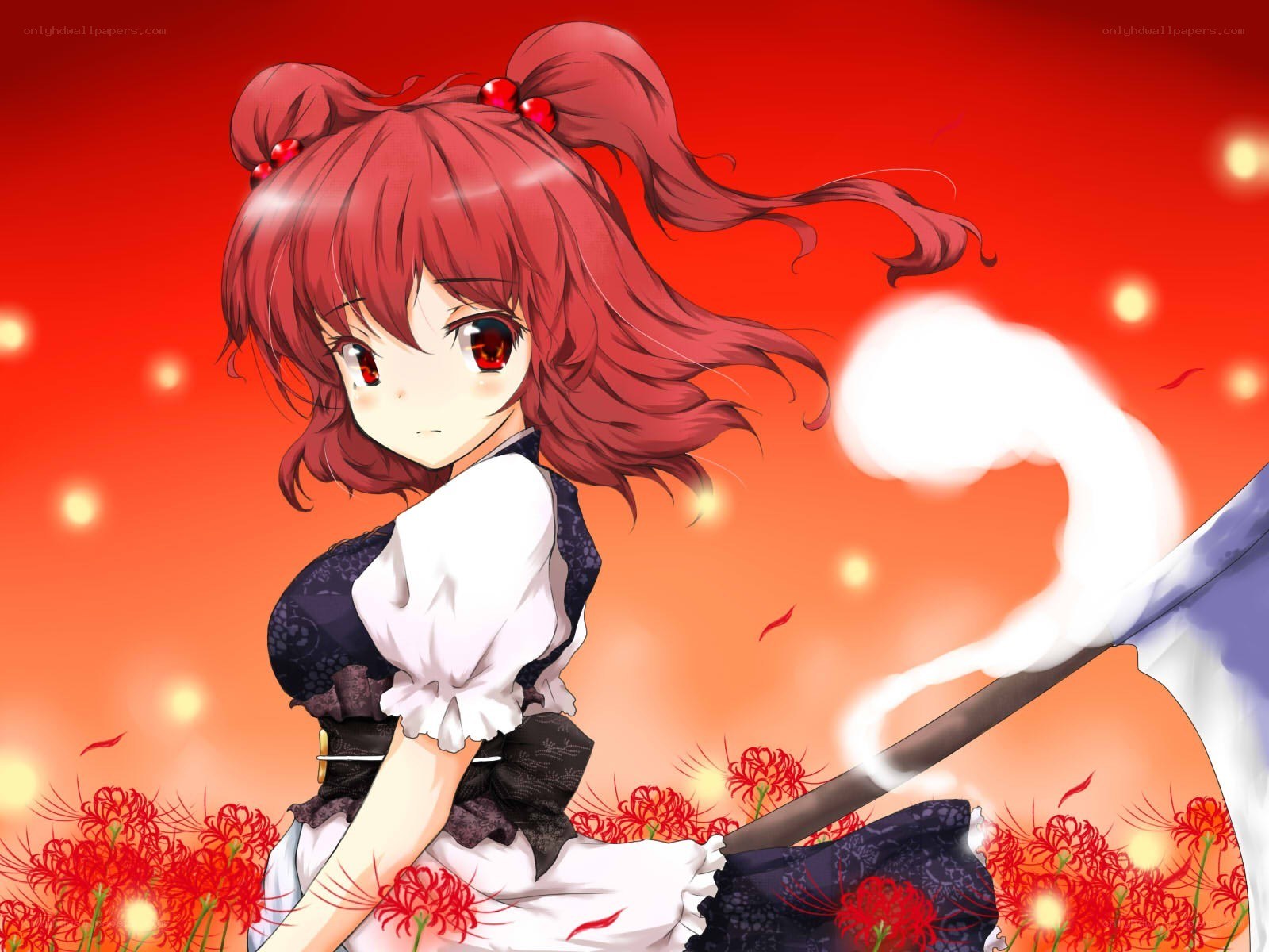 Red-haired girl with a sword
