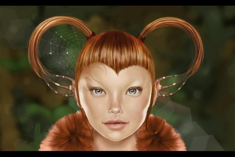 Red-haired Girl with Antennae