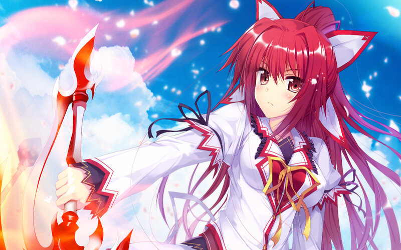 Red-haired Girl with Axe — Red