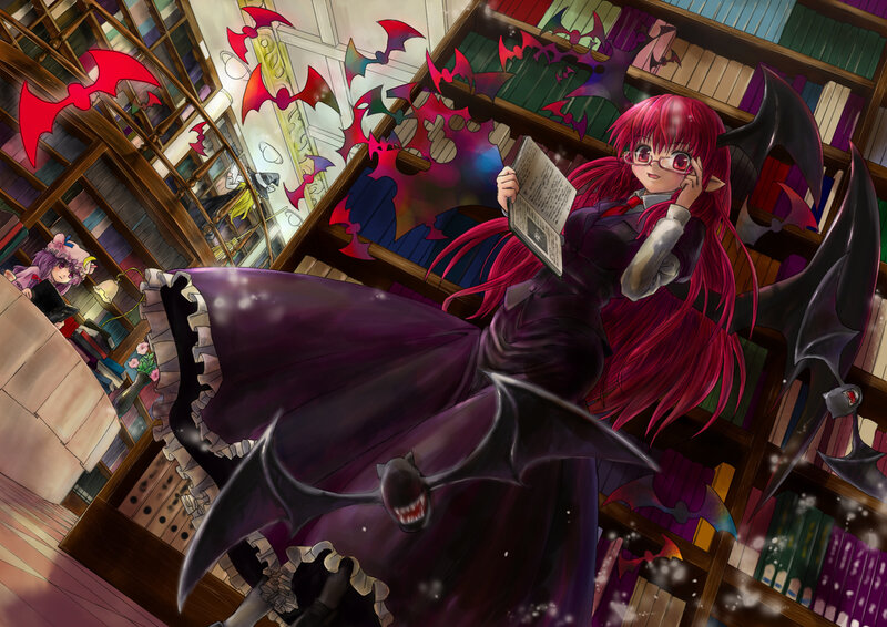 Red-haired Girl with Bats