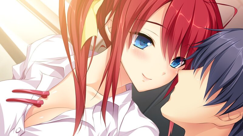 red-haired girl with blue eyes
