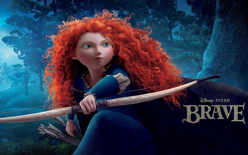 Red-haired Girl with Bow — Blue, Dramatic