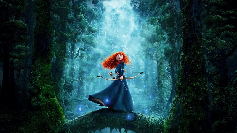 Red-haired Girl with Bow — Green