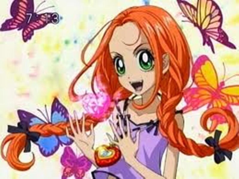 Red-haired Girl with Butterflies — Orange