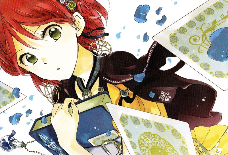 Red-haired Girl with Cards