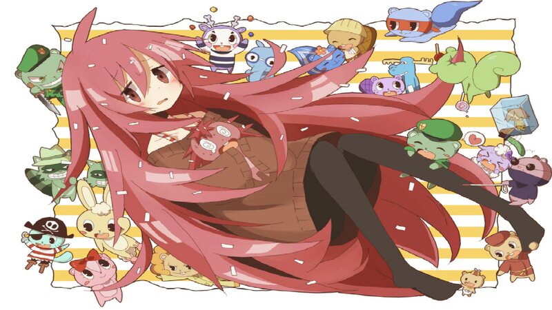 Red-haired Girl with Creatures