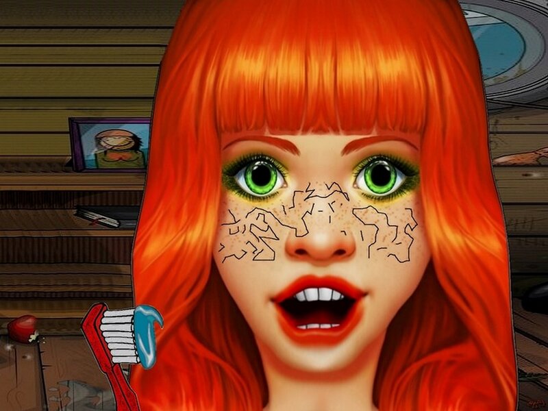 Red-haired Girl with Freckles — Red