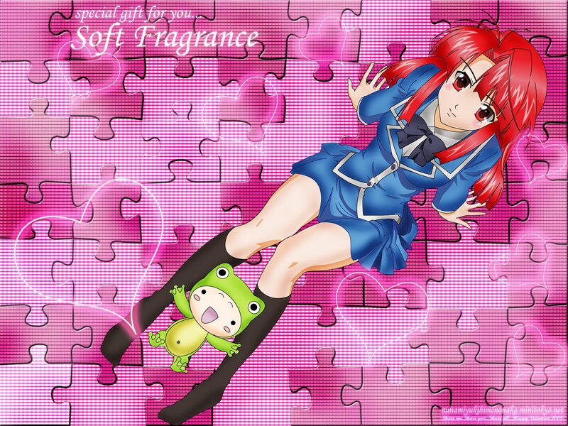 Red-haired Girl with Frog — Pink