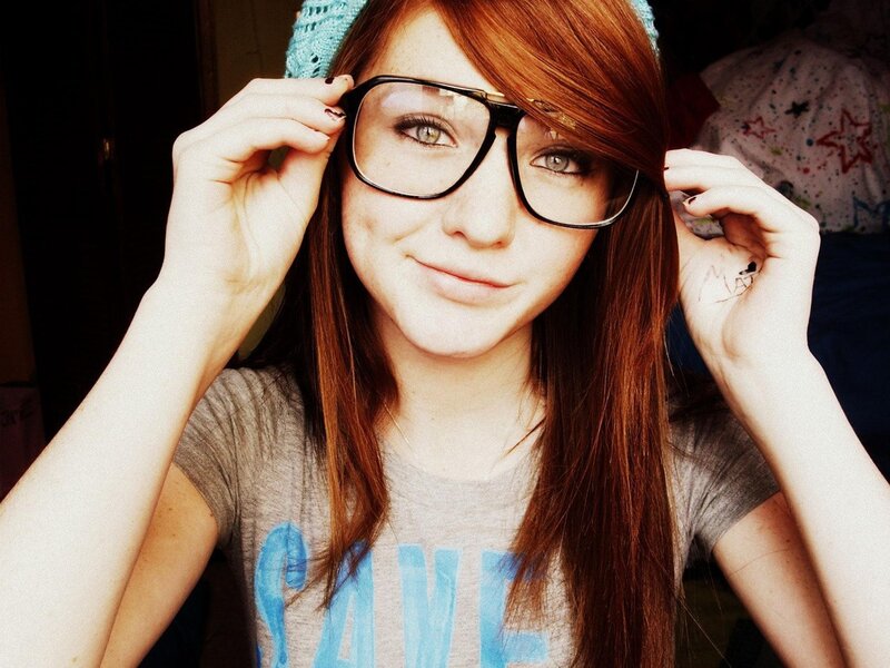Red-haired Girl with Glasses — Red