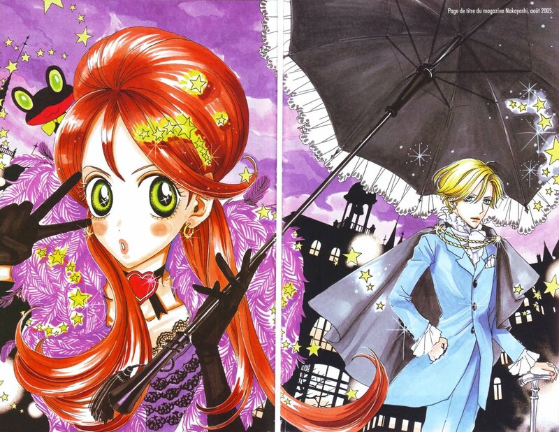 Red-haired Girl with Gun — Purple, Dramatic