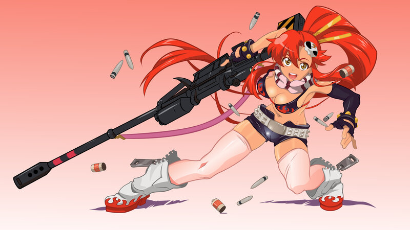 Red-haired Girl with Gun — Red, Action