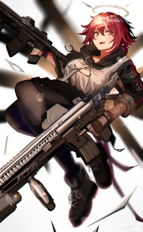 Red-haired Girl with Guns — Red, Dynamic