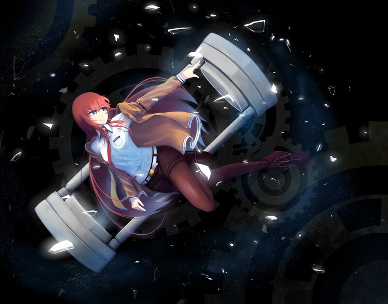 Red-haired Girl with Hammer