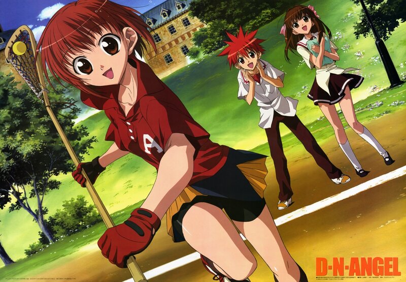 Red-haired Girl with Lacrosse Stick — Green